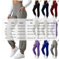 thumbnail image 3 of VBVC Women's High Waisted Yoga Joggers , Soft Stretchy Workout Pants For Women , Ladies' Casual Running Gym Trousers with Pockets, *Dark Blue , Large, 3 of 7