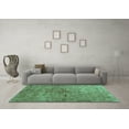 thumbnail image 3 of Ahgly Company Indoor Rectangle Abstract Turquoise Blue Contemporary Area Rugs, 3' x 5', 3 of 4