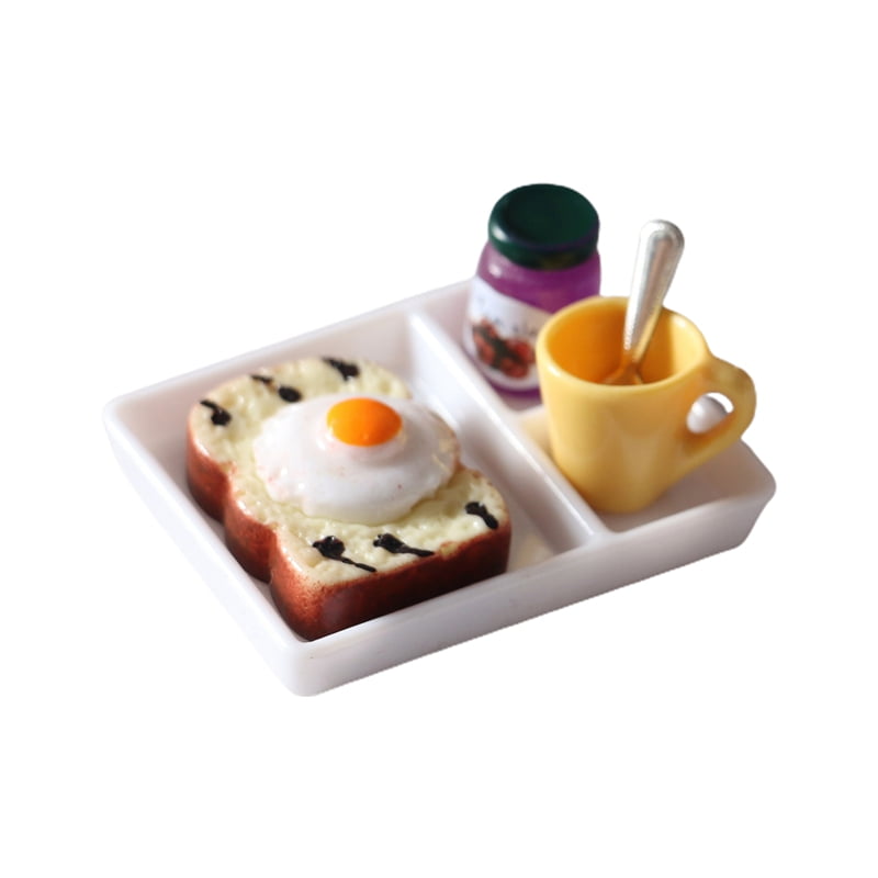 KABOER Miniature 112 Scale Mini Food Pretend Play Kitchen Games Mini