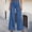 #21Blue, variant on Women's Wide Leg Jeans High Waisted Stretchy Straight Leg Jeans Trendy Seamed Front Loose Denim Pants