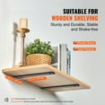 thumbnail image 3 of KFFKFF 6-Piece Shelf Brackets 12 x 4 x 1.6 Inch Floating Shelf Brackets Heavy Duty, 3 of 9