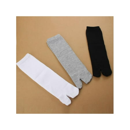 Split Toe Socks - 3 Pairs/Set Unisex Cotton Split Toe Tabi Ninja Socks Japanese Kimono Flip Flop Sandal Socks For Cosplay Party