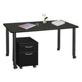 thumbnail image 7 of Regency Kee 60 x 24 in. Mobile Desk with Storage- Ash Grey Top, Black Legs, 7 of 7