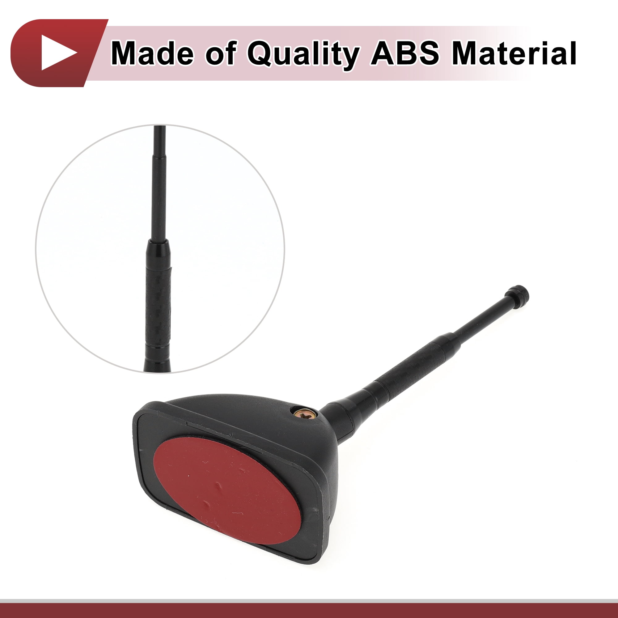 Unique Bargains Car Telescopic Extension Roof Mount Decorative Antenna Black ABS