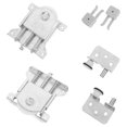thumbnail image 3 of Sliding Door Pulley Wheel Set for Home Use Silver Iron Material Fits Window Doors Track Guide Wheel, 3 of 5