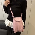 thumbnail image 3 of gcong Stylish Tassel Messenger Crossbody Bag with Decorative Charm for Daily Utility and Use, 3 of 4