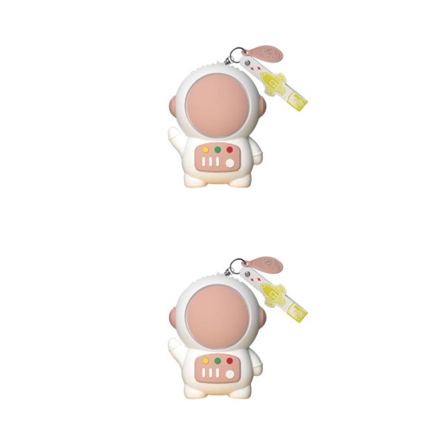 Wosthever Ventilador sin aspas Enfriador de aire Dispositivo de enfriamiento Lindo aspecto Decorativo Accesorios para el hogar de larga Rosa 2piezas
