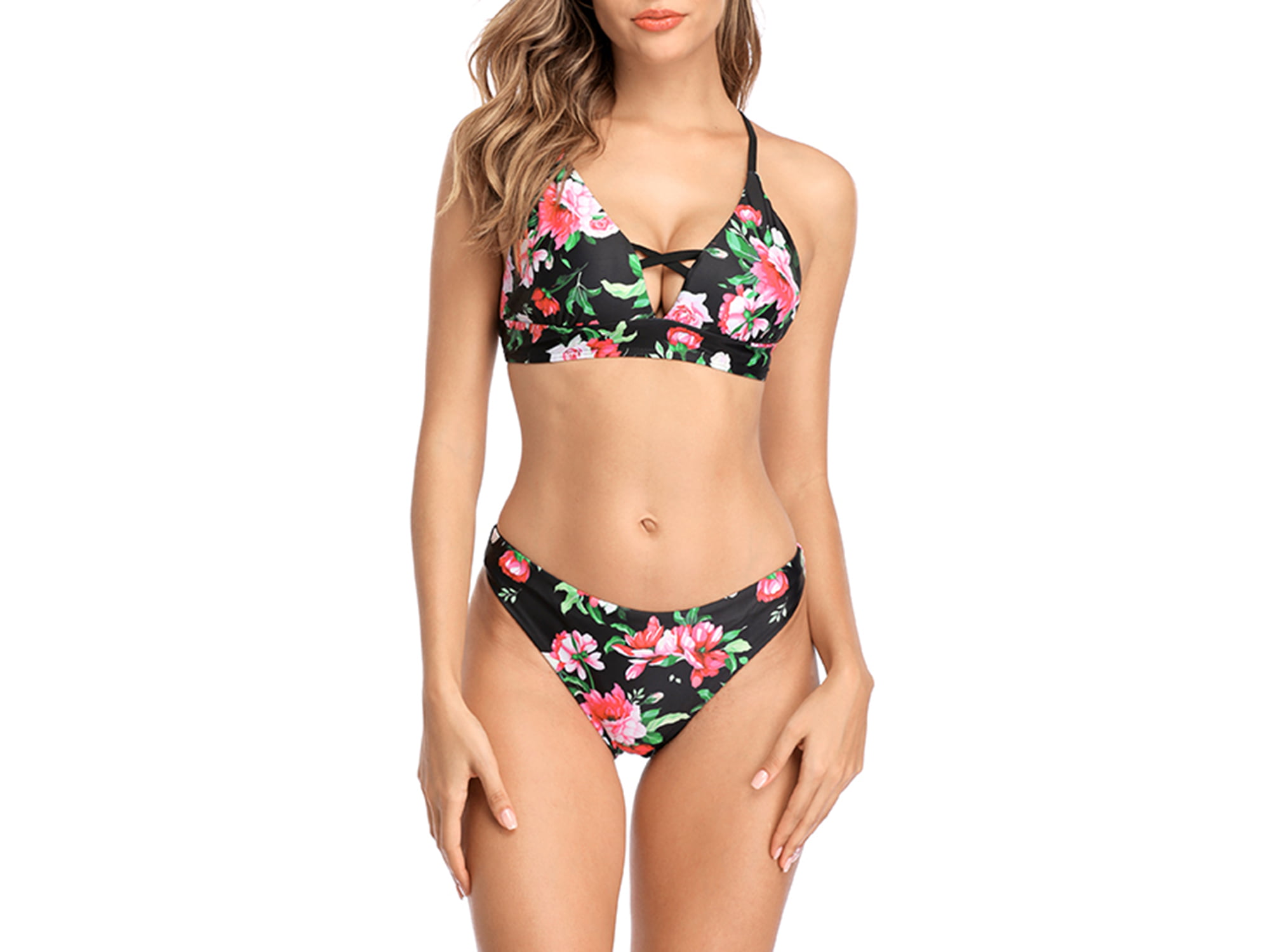 Reversible two piece bathing suit