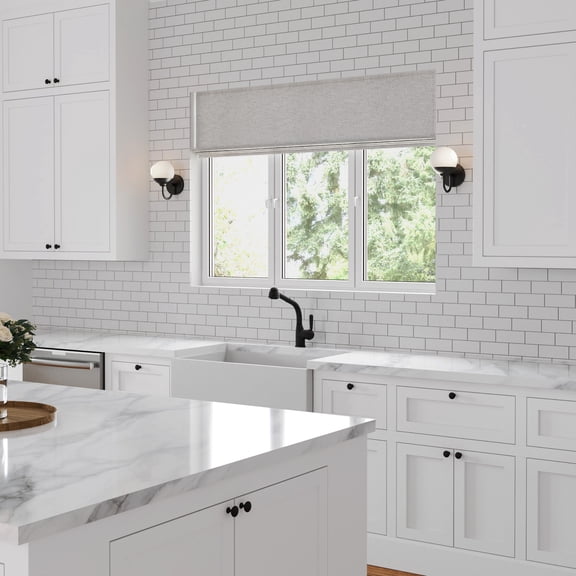 Atlas Lighting and Home 1-Light Wall Sconce with Opal Glass Globe Shade - 9" - Matte Black