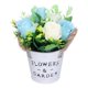 thumbnail image 3 of Plantas en maceta de rosas artificiales, adornos de arreglo floral, decoración de flores falsas para estante, mesa de escritorio de oficina en casa, 3 of 8