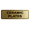 Brushed Gold, variant on Signs ByLITA Standard Ceramic Plates Sign (Red) - Large
