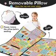 thumbnail image 3 of Pioneer Flower Floral Print Pattern Toddler Nap Mat for Teens Preschool Daycare, Teens Sleeping Mat Bag, Toddler Sleeping Bag with Pillow, 3 of 6