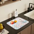 thumbnail image 5 of Yayeee Dish Drying Mat for Kitchen Counter 18" x 24" Microfiber Super Absorbent Coffee Decorative Pad, Small Pink Pattern, 5 of 9