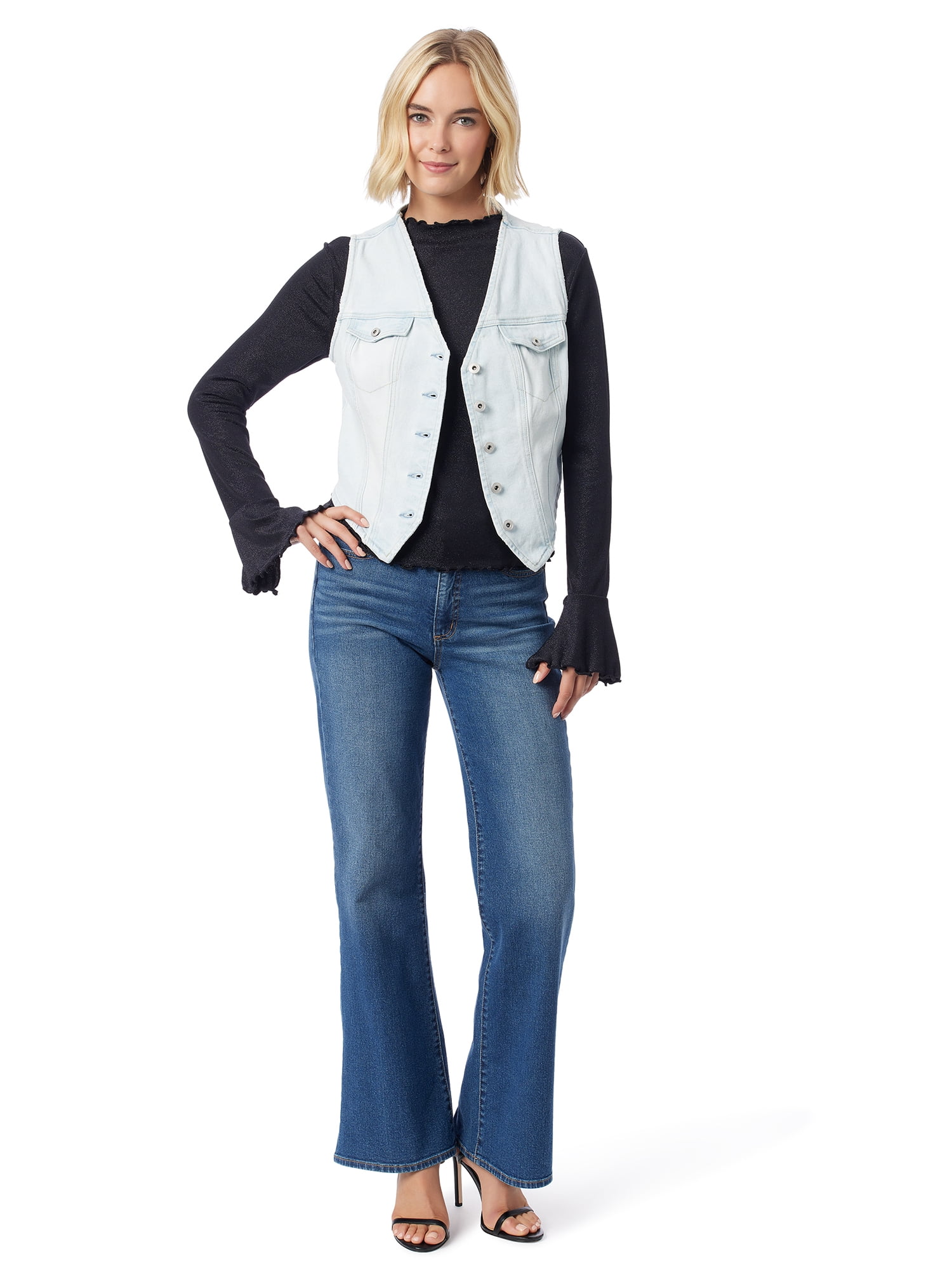 Jessica Simpson Women's and Women's Plus Denim Vest, Sizes XS-4X