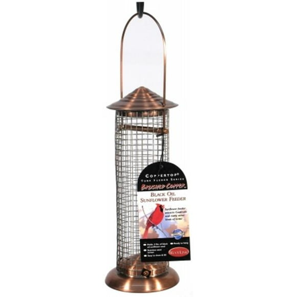 Woodlink Brushed Copper & Nickel Black Oil Sunflower Feeder COPSUNMINI
