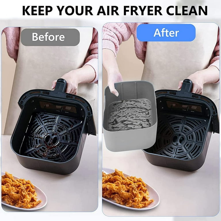  Ferenu 2pcs Air Fryer Silicone Pot for Ninja Foodi