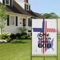 thumbnail image 4 of One Nation Under God Houses Flags 28x40 Double Sided Burlap - 4th of July Independence Day Holiday Outdoor Decor House Flags, 4 of 6