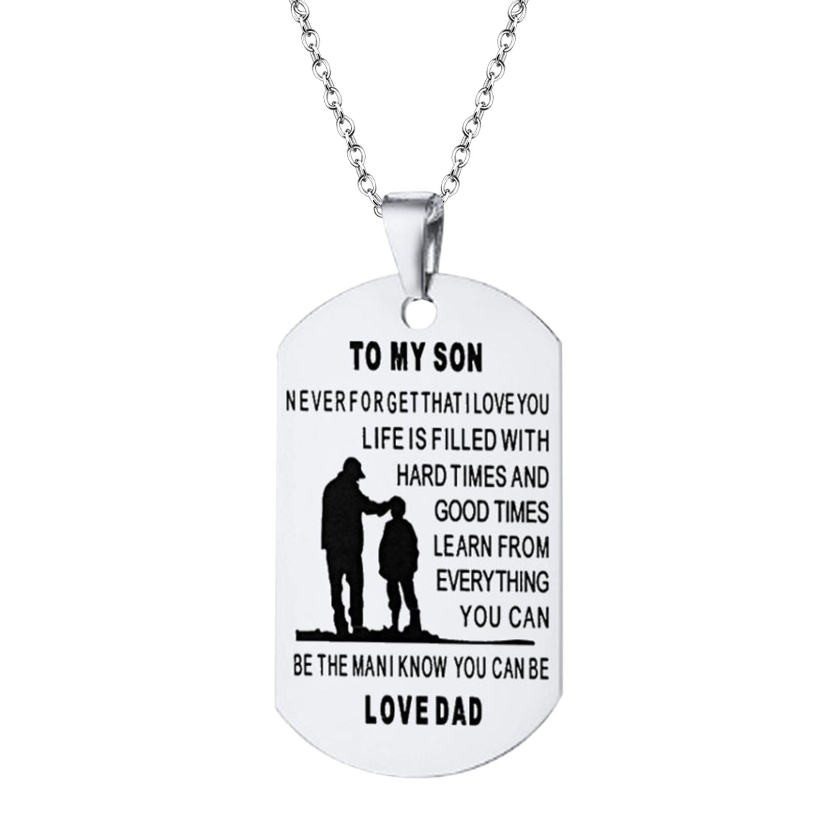 To my son necklace from deals dad