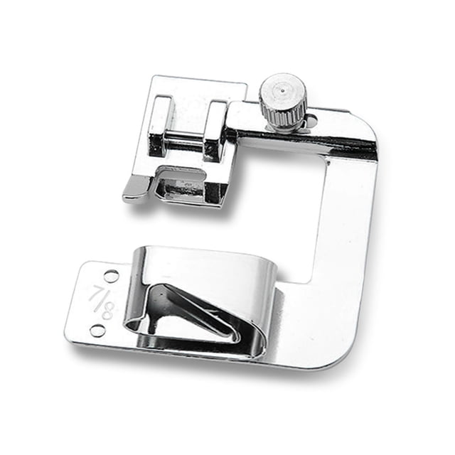Wosthever Prensatelas para máquina de coser doméstica, prensatelas para prensar, dobladillo enrollado portátil, reemplazo de pies a presión para De coser 7/8 prensado