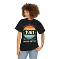 thumbnail image 6 of Vintage 1981 Limited Edition 1981 Birthday Shirts for Women Tshirts Shirts for Women Plus Size, 6 of 7