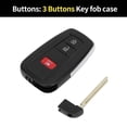 thumbnail image 3 of Unique Bargains 3 Button Keyless Entry Remote Fob Key Shell Case for Toyota RAV4 2019-2021, 3 of 7