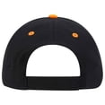 thumbnail image 3 of OTTO CAP 6 Panel Low Profile Baseball Cap, Black/Neon Orange/White, 3 of 3