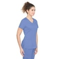 thumbnail image 4 of healing hands Scrubs for Women Mock Wrap Neck Top 2 Pocket Purple Label Women's Scrub Top 2172 Jordan Ceil 2XL, 4 of 6