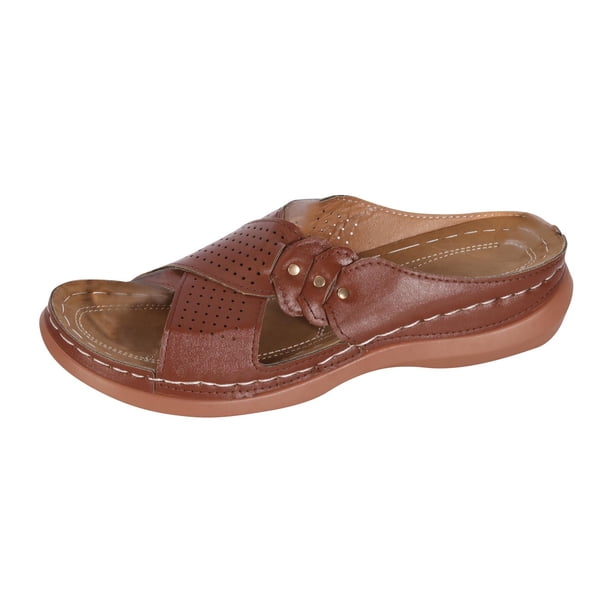 Sandalias Versátiles Pantuflas Planas Antideslizantes Ligeras Súper Confort Cuña Tacón Plataforma Sandalias Wmkox8yii ytu7546
