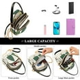 thumbnail image 5 of FORMRS Crossbody Bag for Women Quilted Travel Shoulder Cell Phone Purse with Chain Strap Handbag, Hand Drawn Christmas Stars, 5 of 7