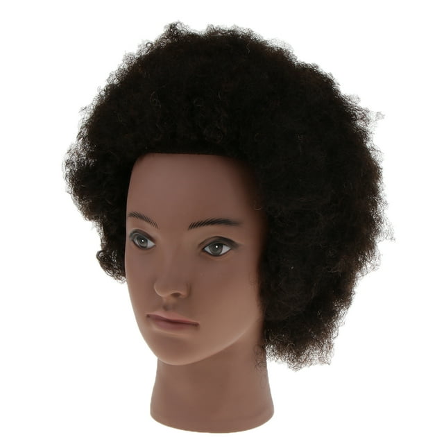 Cabeza de Maniquí de Tinte Zulema Afro de Cosmetología Headstyle Manikin Head