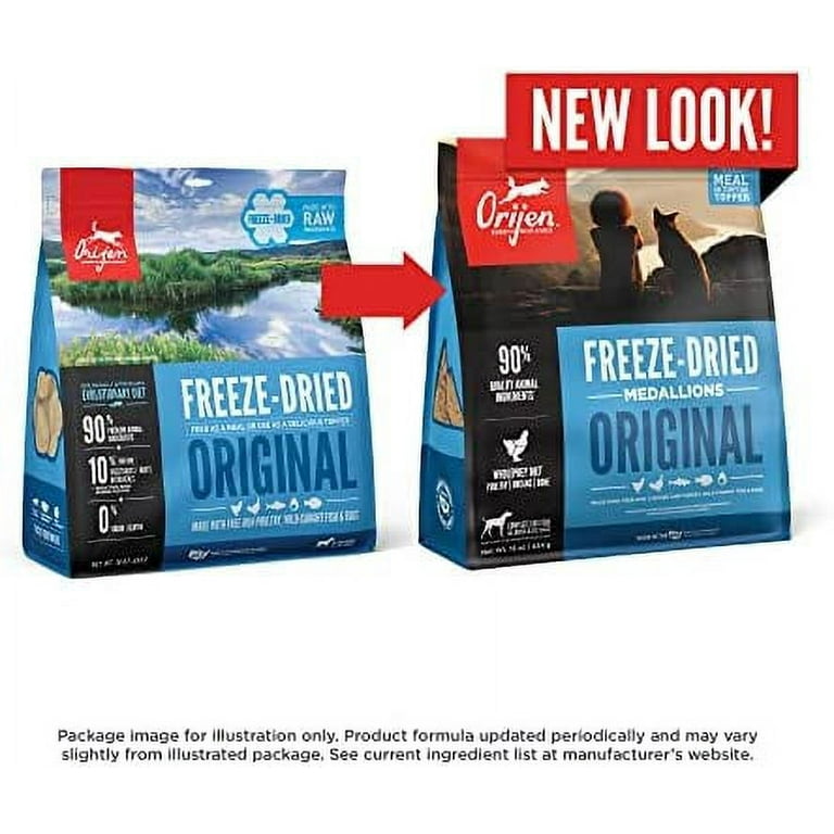 ORIJEN Original Freeze Dried Dog Food 6oz High Protein Grain free Meal Food Topper Walmart