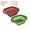 Red,Green, variant on Unique Bargains Collapsible Colander Set, 2 Size Silicone Square Foldable Strainer for Pasta, Vegetables, Fruits - Blue Red Small