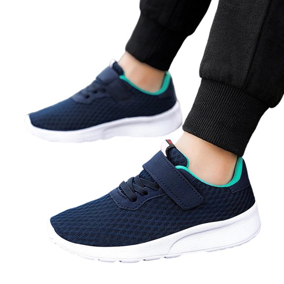 Willtoo Boys Girls Fashion Breathable Running Shoes Hook and Loop Casual Outdoor Sneakers Walking Shoes for Kids