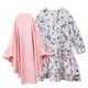 thumbnail image 3 of Odeerbi Niñas Floral Vestido Musulmán Con Hijab Ruffle Una Pieza de Vestido Islámico de Oración de Manga Larga Con Cuello Redondo de Algodón Set, 3 of 8