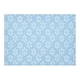 thumbnail image 3 of MYPOP Christmas Winter Snowflake Cotton Linen Tablecloth 60x84 Inches, Damask Blue Table Cloth Cover for Holiday Party Decoration, 3 of 6