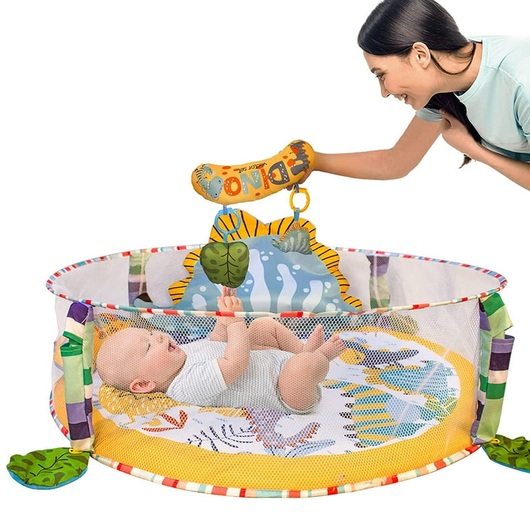 Dropship 4 In 1 Baby Gym Play Mat Ball Pit Baby Lounger Safety