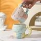 thumbnail image 4 of Ceramic Cup Color Coffee Cup Household Cup Breakfast Cup Milk Coffee Tea Fruit Juice Oat Water Cup,D, 4 of 5