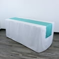 thumbnail image 2 of Your Chair Covers - 14 x 108 Inch L'amour Satin Table Runner Turquoise, 2 of 2