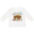 thumbnail image 3 of Inktastic Feliz Navidad Cute Nativity Scene Boys or Girls Long Sleeve Toddler T-Shirt, 3 of 5
