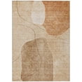 thumbnail image 2 of 8' X 10' Orange Copper And Terra Cotta Abstract Washable Indoor Outdoor Area Rug, 2 of 5