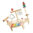 thumbnail image 3 of Juego de batería de xilófono, instrumentos de percusión para niños pequeños, juguete de aprendizaje de habilidades motoras finas, instrumento Musical, 3 of 9