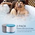 thumbnail image 2 of RELXTIME 8 Pack Spa Filter Cartridges for Pool Hot Tub Filters Replacement, 11.8" x 6.1" x 3.9", 2 of 6