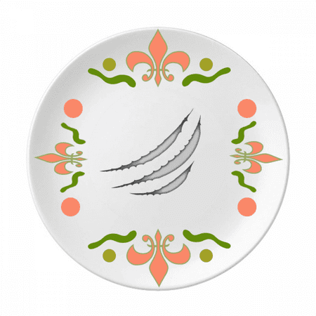 

Tear Marks Scratch Animals Flower Ceramics Plate Tableware Dinner Dish