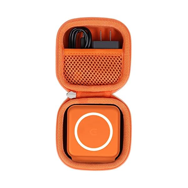wonima02 Hard Travel Case Replacement for Iseyyox/RTOPS/Hicober/UCOMX Nano 3 in 1 Wireless Charger,Magnetic Foldable Charging Station, Case Only (Orange)