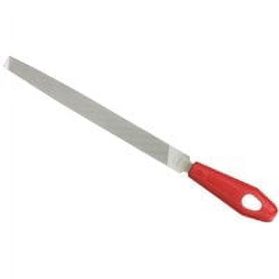 Nicholson 21701NN Single Cut Bastard Mill File, Red Handle, 10 in. - Quantity 6