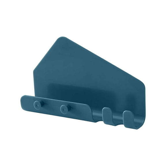 Fdelink Creative Phone Stand,Tablet Charger Holder,Creative Phone and Tablet Charging Stand with 4 Hooks Wall Mounted Bedroom Organizer,Blue Dock,Bracket*1