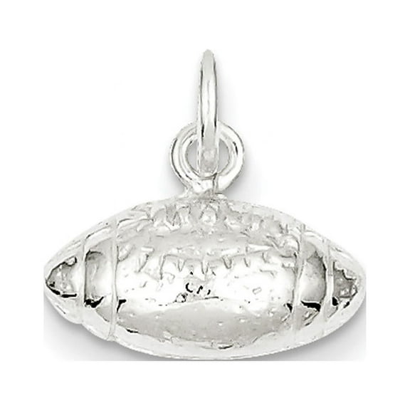 Sterling Silver Football Charm QC715