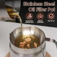 thumbnail image 4 of Multifunctional Oil Filter Pot,Bexikou 2L Stainless Steel Oil Filter Pot,Large Capacity Versatile Oil Filter Pot,Heavy Duty Bacon Grease Container Oil Filter Tank for Kitchen Camping, 4 of 7