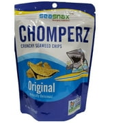 SeaSnax, Chomperz, Crunchy Seaweed Chips, Original, 1 oz Pack of 3