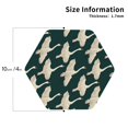 thumbnail image 2 of Sigee Flying Swans for Water-Resistant, Heat-Resistant, Non-Slip Leather Coasters Set, Ideal for Coffee Table, Office, Bar, Home Decor-Hexagon, 2 of 6